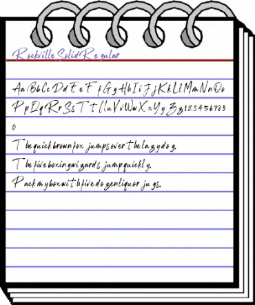 Rockville Solid Regular animated font preview