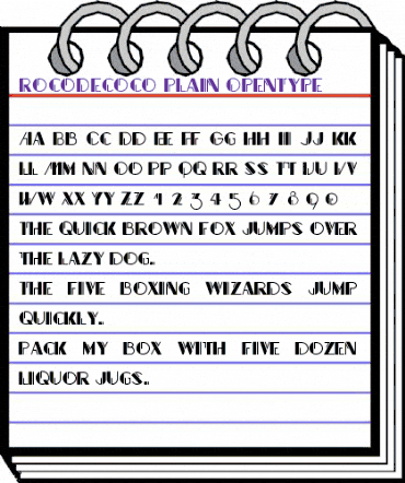 Rocodecoco Regular animated font preview