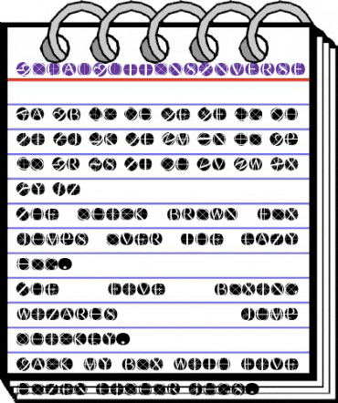 RodauButtonsInverse Regular animated font preview