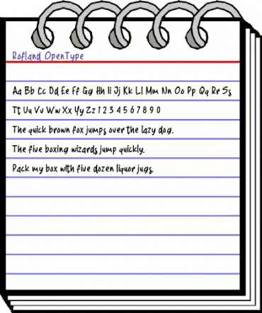 Rofland Regular animated font preview