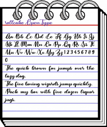 rollcake Regular animated font preview rollcake Regular animated font preview