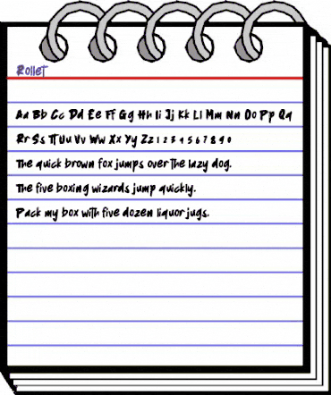 Rollet Regular animated font preview