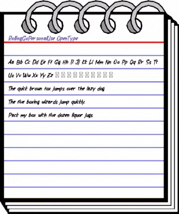 Rolling Go Personal Use animated font preview