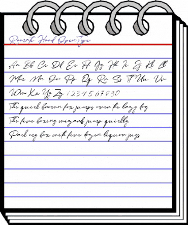 Romate Hood Regular animated font preview