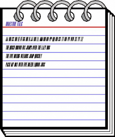 Romestone Italic Regular animated font preview Romestone Italic Regular animated font preview