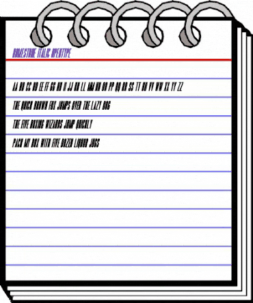 Romestone Italic Regular animated font preview