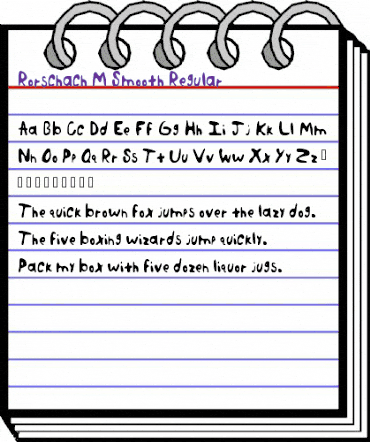 Rorschach M Smooth Regular animated font preview