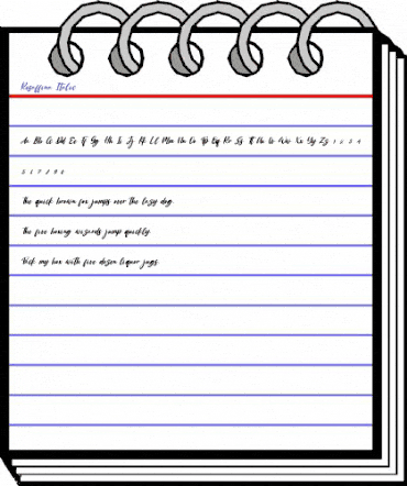 Rosaffina Italic Regular animated font preview