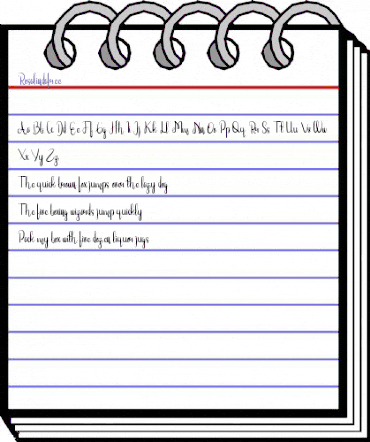 RosalindaFree Regular animated font preview