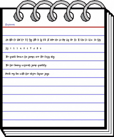 Rosanna Regular animated font preview