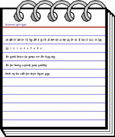 Rosanna Regular animated font preview