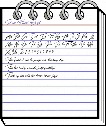 Rose Flinch Script animated font preview