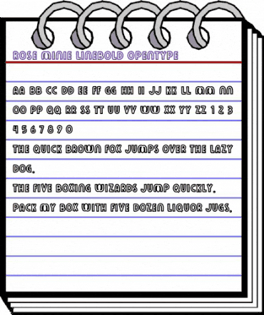 Rose Minie LineBold animated font preview