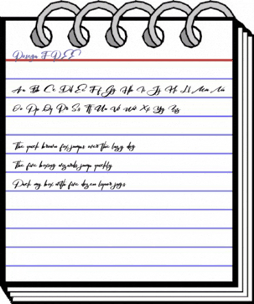 Rosega FREE Regular animated font preview