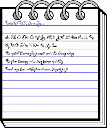 Rosela FREE Regular animated font preview