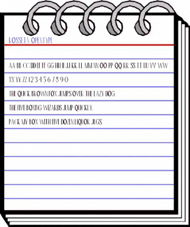 Rosseta Regular animated font preview