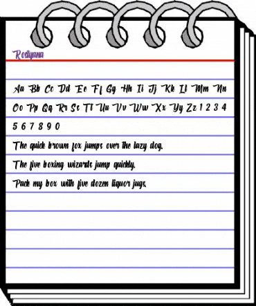 Rostyana Regular animated font preview