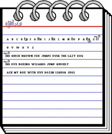 ROTHE DEMO Regular animated font preview