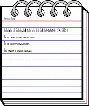 Rothman Hollow Regular animated font preview