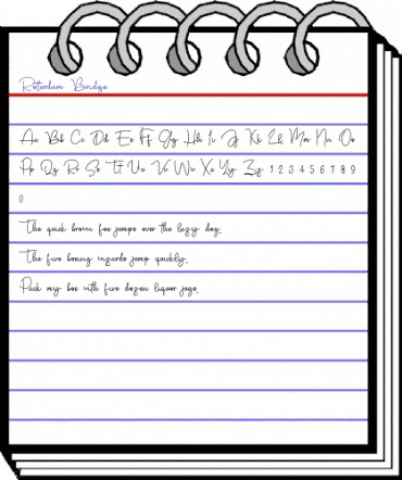 Rotterdam Bridge Regular animated font preview