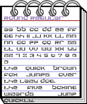 Round Regular animated font preview