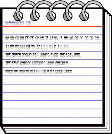 Roundabout Fill Fill animated font preview