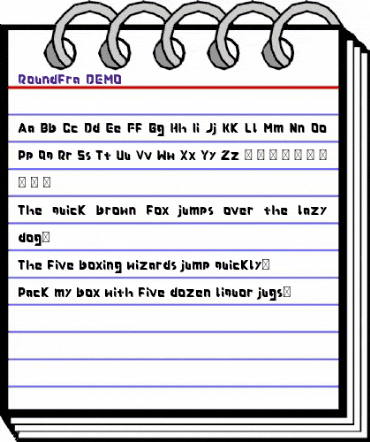 Roundfra DEMO Regular animated font preview