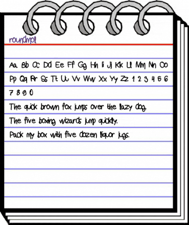 roundmol Medium animated font preview