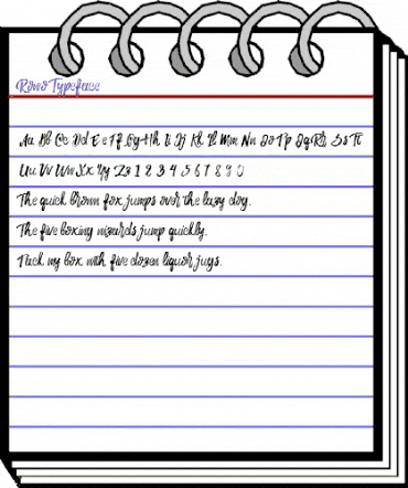 Rowo Typeface Regular animated font preview