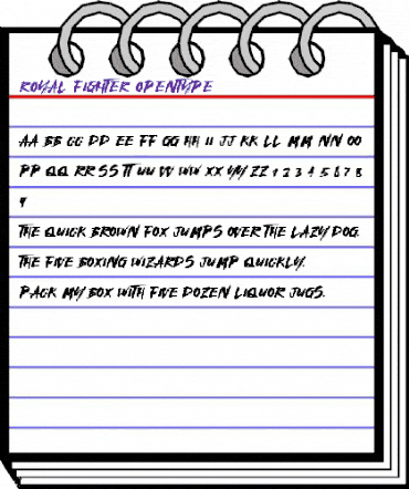 Royal Fighter Regular animated font preview