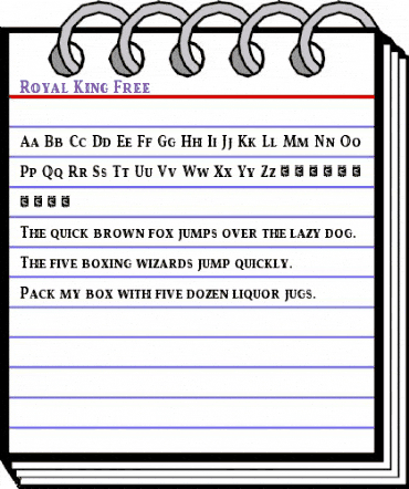 Royal King Free animated font preview