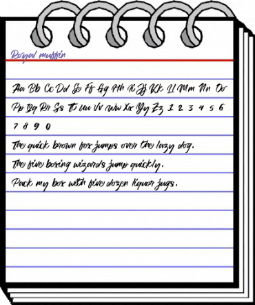 Royal muffin Regular animated font preview