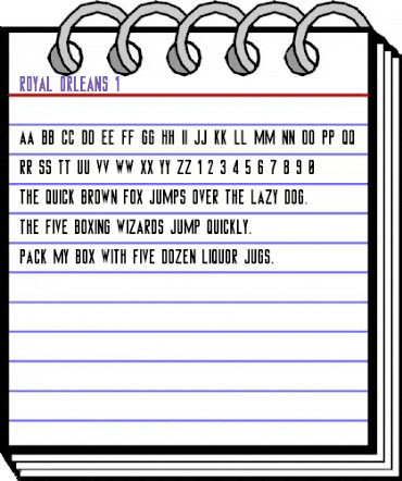 Royal Orleans 1 Plain animated font preview