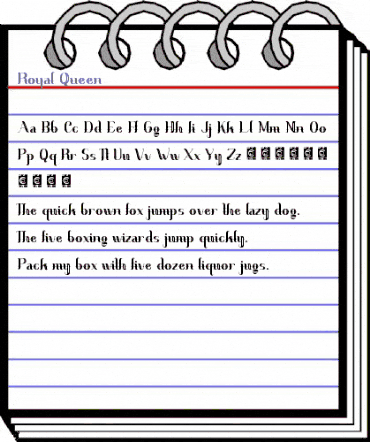 Royal Queen Regular animated font preview