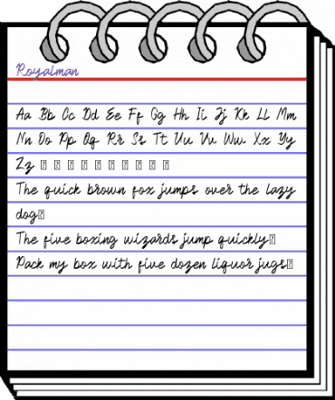 Royalman Regular animated font preview