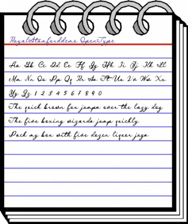 Royal Stamford demo Regular animated font preview