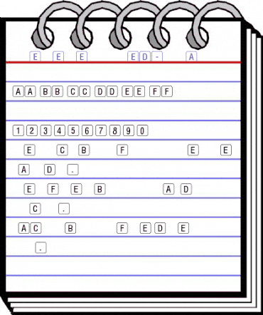 RRKeyLettersLimited-Normal Regular animated font preview