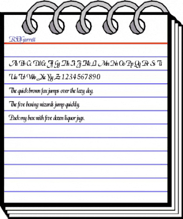 RSElGarrett Regular animated font preview