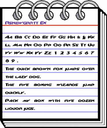 Rsnewgrrtt Ex Regular animated font preview Rsnewgrrtt Ex Regular animated font preview