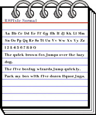 RSPixie-Normal Regular animated font preview