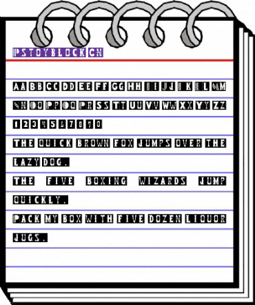 Rstoyblock Cn Regular animated font preview