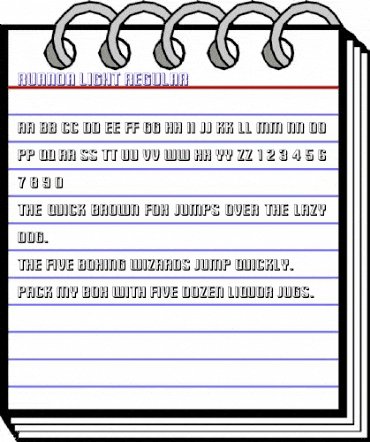 Ruanda Light Regular animated font preview