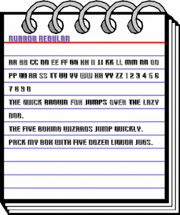 Ruanda Regular animated font preview