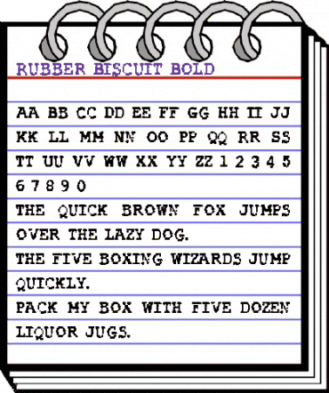 Rubber Biscuit Bold animated font preview