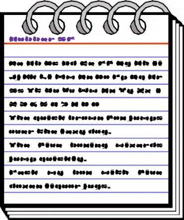 Rubber SF Regular animated font preview