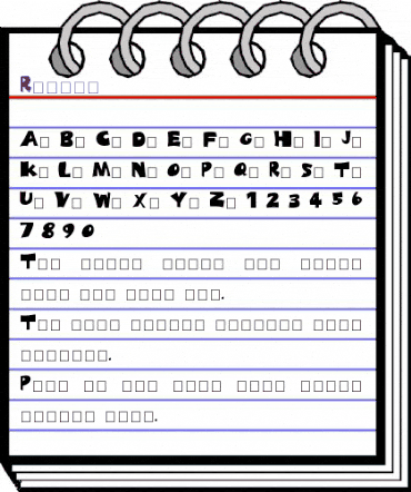 Rueben bold animated font preview