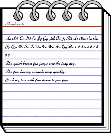 Rumburak Regular animated font preview