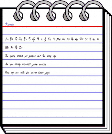 Rumetes Regular animated font preview