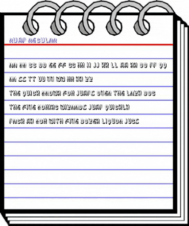 Rump Regular animated font preview