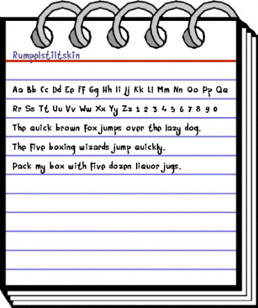 Rumpelstiltskin Regular animated font preview